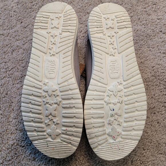 Hey Dude Wally Shoes Men’s Gray Woven Sz 10 Boho Coastal Artisan Lightweight GUC - Picture 8 of 10